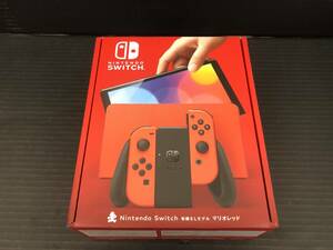  ◎1円スタート！【未使用】任天堂 Nintendo Switch 有機ELモデル『マリオレッド』本体②