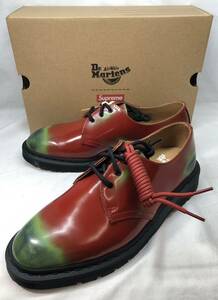 ■未使用 Supreme × Dr.Martens 1461 3 Eye Shoe Red シュプリーム × ドクターマーチン 1461 3アイ シューズ レッド 28cm ●240325