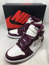 ■未使用 Nike Air Jordan 1 High OG Bordeaux AJ1 ナイキ エアジョーダン1 ハイ OG ボルドー 555088-611 27cm ●240322_画像1