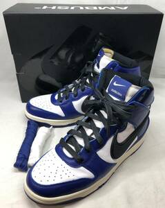 AMBUSH × DUNK HIGH "DEEP ROYAL" CU7544-400 （ディープロイヤルブルー/ホワイト/ペールアイボリー/ブラック）