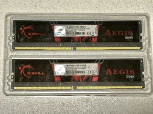 G.Skill AEGISシリーズ 16GB (2 x 8GB) 288ピン SDRAM (PC4-25600) DDR4 3200 正常動作品