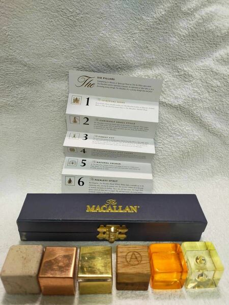 非売品　The MACALLAN マッカラン The SIX PILLARS ザ・シックス・ピラーズ キューブ セット 元箱　レア　希少　ウイスキー　販売促進　2