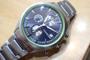 美品 シチズン インデペンデント/independent ◆クロノグラフ チタン製 0510-002785 メンズ腕時計