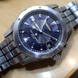 SEIKO/セイコー ブライツ ◆ 電波ソーラー 7B22-0AC0 チタン製 メンズ腕時計の画像1
