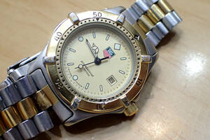 正規 タグホイヤー/TAG HEUER 2000 ◆ 964.015 プロフェッショナル 200M　デイト/シャンパン文字盤 レディース腕時計