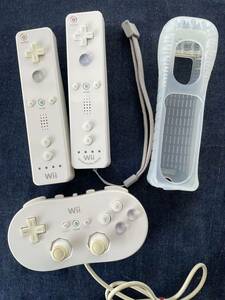 任天堂 Wii コントローラー クラシックコントローラー Wiiリモコン Wiiリモコンプラス白 ホワイト まとめてNintendo ニンテンドー 