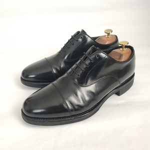 REGAL リーガル ストレートチップ 25.5 ドレスシューズ ビジネス 革靴 レザー ブラック 黒 c36