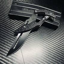 独特なデザイン 高品質 折りたたみナイフ サバイバルナイフ 19cm 鋼製 シース付き 154g_画像1
