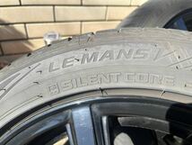 BRANDLEブランドル T8B ブラック 16インチ 6J 5H +45 PCD100 DUNLOP ダンロップ ルマンV 195/50R16 2022年 4本セット 170系シエンタに_画像8