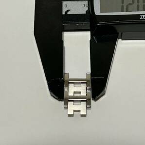エルメス HERMES クリッパー コマ 新型 腕時計用ベルト 駒 パーツ ベルト 腕時計 ネジ付属 SS ステンレススチール 純正品 12mm レディースの画像5