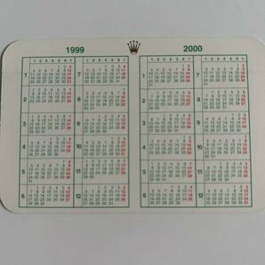 ②ロレックス ROLEX 1999-2000 calendar カレンダー A番P番 付属品 純正付属品の画像1