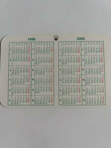 ②ロレックス ROLEX 1999-2000 calendar カレンダー A番P番 付属品 純正付属品