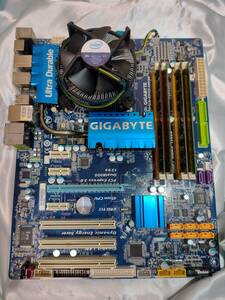 中古動作品：GIGABYTE GA-EP45-UD3R （Core 2 QUAD 9450付）