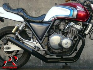 プリティー HONDA CB400SF NC31 R/S ショート管 70π マフラー 黒