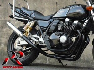 YAMAHA XJR400 4HM 4-1管 50.8π ステンレスサイレンサー タイプ3 マフラー 黒