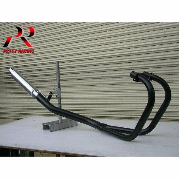 KAWASAKI Z250FT 2-1管 50.8π ステンレスサイレンサー タイプ3 マフラー黒