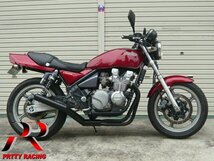 KAWASAKI ゼファー400 /χ ショート管 70π マフラー 黒 フランジ有_画像2