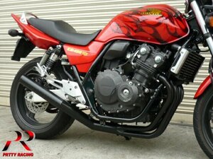 HONDA CB400SF REVO NC42 ショート管 70π マフラー 黒