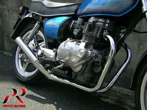 HONDA CB250T CB400T ホーク2 ショート管 70π マフラー メッキ