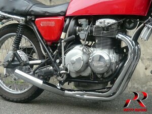 HONDA CB400FOUR NC36 ショート管 70π マフラー メッキ