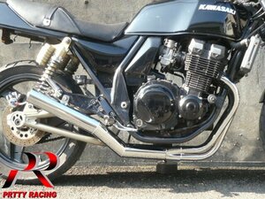 KAWASAKI ZRX400/2 ～97 ショート管 70π マフラー メッキ フランジ有