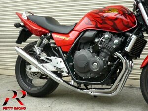 プリティー HONDA CB400SF REVO nc42 4-1管 50.8π 【タイプ3】 サイレンサー マフラー メッキ