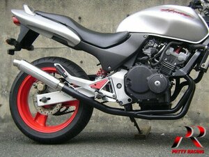 プリティー HONDA ホーネット250 HORNET 4-1管 50.8π ALサイレンサー タイプ1 PRETTY マフラー 黒