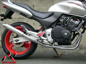 プリティー HONDA ホーネット250 HORNET 4-1管 50.8π ALサイレンサー マフラー メッキ