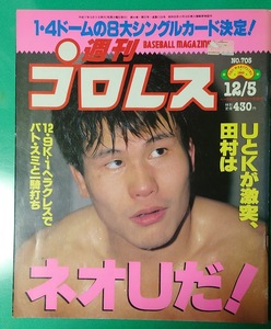 週刊プロレス　1995年12月5日号　No.705　田村潔司　パトリックスミス　リングス　UWF　雑誌同梱発送可　