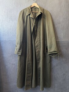 40s Vintage ATLAS BRAND レインコート メンズ M-L相当 ロングコート ステンカラーコート 40年代 ヴィンテージ ビンテージ