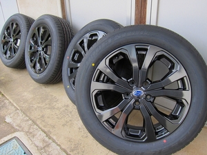 新車外し　新品・稀少品　ブリジストンDUELER　225/55R18 スバル純正ENKEIアルミ　4本セット