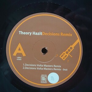 Theory Hazit『Decisions Remix』セオリー・ハジット/LP/レコード/#EYLP1563