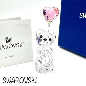SWAROVSKIl Swarovski фигурка [ Acty ] медведь Bear способ судно Heart crystal gala вращение kfigyu Lynn украшение бренд a392et