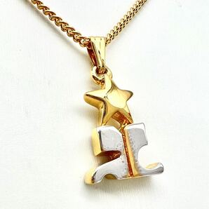 courreges｜クレージュ ネックレス【アクティ】ロゴ スター 星 ゴールドカラー ヴィンテージ アクセサリー ブランド a390etの画像3