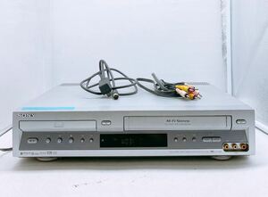 SONY ソニー VHS ビデオ一体型 2003年製 DVDプレイヤー SLV-D33V ビデオ カセットレコーダー ビデオデッキ VHSビデオデッキ 現状 シルバー