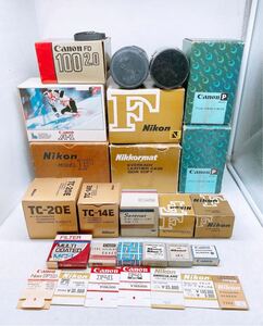  камера CAMERA пустой коробка суммировать 26 пункт Nikon Nikon CANON Canon F A-1 коллекция retro Showa * камера. входить .. не 