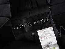 cITRUS nOTES*6万9800円*36SM*人気完売品*アコーディオンプリーツが優雅なスムースストレッチ立体美形ジャケット*シトラスノーツ黒ブラック_画像8