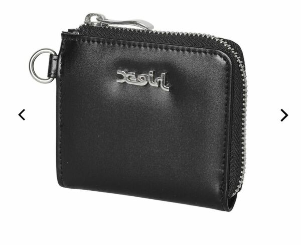 X-girlFAUX LEATHER ZIP MINI WALLET エックスガール　財布　サイフ　通学　通勤　新学期　ウォレット