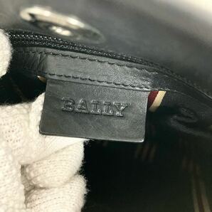 1円【美品 入手困難】バリー Bally ショルダーバッグ ビジネスバッグ サコッシュ ロゴ 斜め掛け メンズ トレスポ レザー 本革 黒 ブラックの画像9