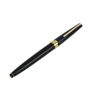 ■1円～■中古■　プラチナ 万年筆 ブラック ゴールド ペン先 18K 1スタ 【78828】