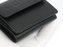 ■新同■　フェンディ ROMA マイクロ コンパクトウォレット 三つ折り 財布 カーフ 8M0395 箱 【15885】_画像5