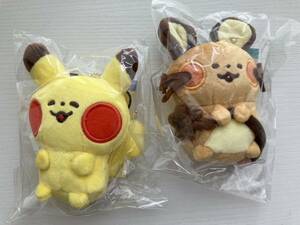 2個セット ポケモンセンター マスコット ピカチュウ デデンネ カナヘイ yurutto pikachu dedenne pokemon 2017　ぬいぐるみ