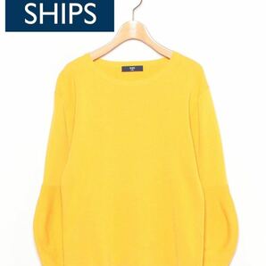 美品古着★ SHIPS （シップス）　XS相当　イエロー　長袖ニット