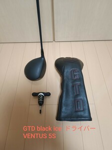 ★1円スタート★　GTD black ice 460ドライバー VENTUS blue 5S　中古品