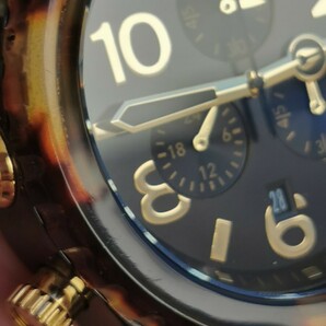NIXON ワンポイントとしても主役としても使えるべっ甲柄腕時計レディース可の画像4