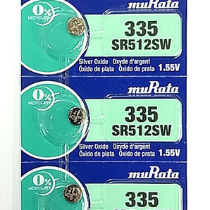 ●安心品質●ムラタ（旧ソニー）MURATA 国産電池 335・SR512SW×5個 ！の画像1