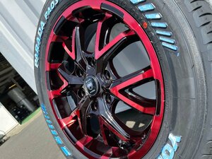 純正車高装着可能!! 17インチ 6.5ｊ 新品 4本 タイヤホイールセット 215/60R17 ホワイトレター 深リム ハイエース ヨコハマ PARADA PA03