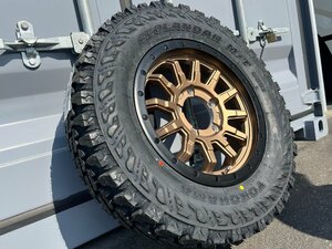 4本セット!! 16インチ 5.5j+20 195/R16 新品 タイヤホイールセット ジムニー JB64 JB23 JA11 ヨコハマ ジオランダー ブロンズ カスタム