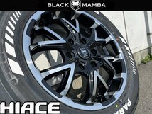 純正車高装着可!! 17インチ 6.5j 新品 4本セット タイヤホイールセット 215/60R17 ホワイトレター 深リム ハイエース YOKOHAMA PARADA PA03_画像3