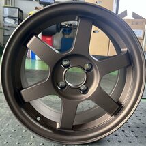 次回入荷未定 早い者勝ち!! 新品 2本セット 15×7.0J+20 PCD 100-4H 15インチ CB 73.1 LG486 ブロンズ トレーラー ジェット_画像1